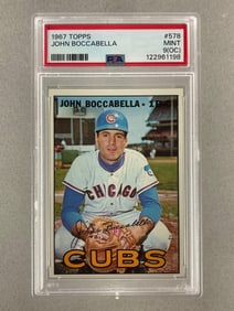 1967 Topps John Boccabella #578 PSA 9 O/C