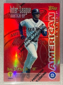 1997 Topps Inter-League Match Up Refractor Ken Griffey Jr/ Dante Bichette #ILM3