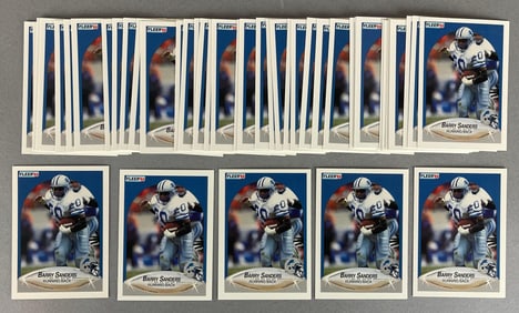 44 - 1990 Fleer Barry Sanders #284 Rookies