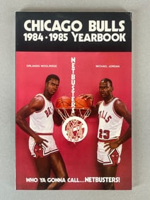 1984 - 85 Chicago Bulls Yearbook - Michael Jordan 1st Year