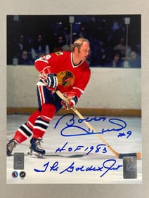 Bobby Hull Signed 8 x 10 with COA