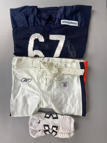 2008 Chicago Bears Josh Beekman Complete Training Camp or Practice Worn Uniform