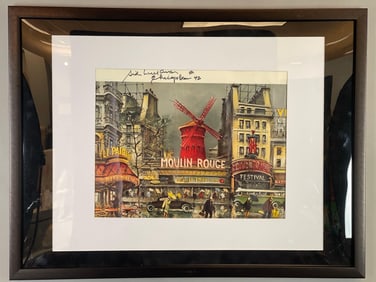 Sid Luckman Signed 11x14 Lithograph with Inscription and JSA COA