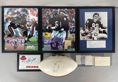 Chicago Bears Signed Photos, Football and Other Autos
