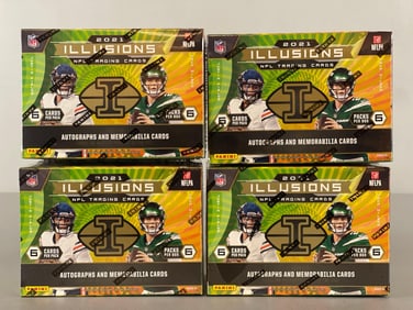 4 - 2021 Illusions Football Blaster Boxes