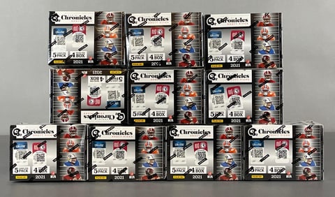 10 - 2021 Chronicle Football Draft Picks Blaster Boxes