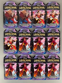12 - 2023 Disney Lorcana, Ravensburger, Rise of The Floodborn Books Packs