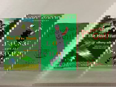 Golfers H.B. Martin, Andy North, and Tommy Bolt Signed Books