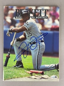 Frank Thomas Signed Beckett Price Guide with JSA COA