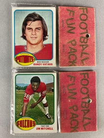 2 - 1976 Topps Football West Corps Cello Fun Packs Fred Biletnikoff on Back