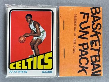 1972 - 73 Topps Basketball West Corps Cello Fun Pack Walt Frazier on Back
