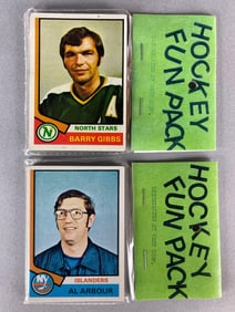 2 - 1974 - 75 Topps Hockey West Corps Cello Fun Packs