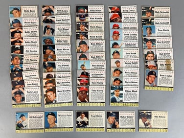 50+ 1961 Post Baseball Cards with HOFs