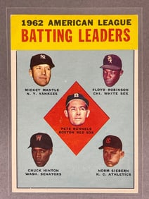 1963 Topps A.L. Batting Leaders - Mickey Mantle #2