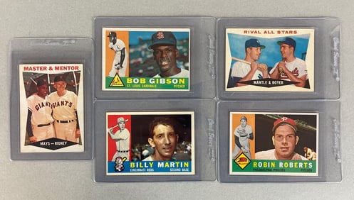 5 - 1960 Topps Baseball HOFs Cards
