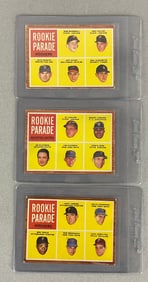 3 - 1962 Topps Baseball Rookie Parade Cards