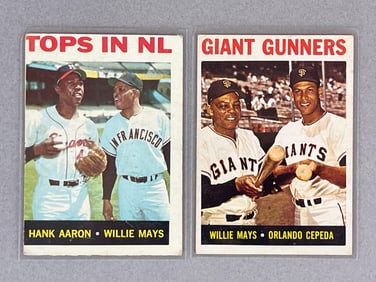 1964 Topps Tops in N.L. #423 and Giant Gunners #306