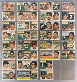 44 - 1956 Tops Baseball Cards with Stars and Rookies