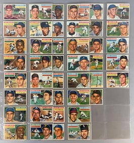 43 - 1956 Topps Baseball Cards with Stars and Rookies
