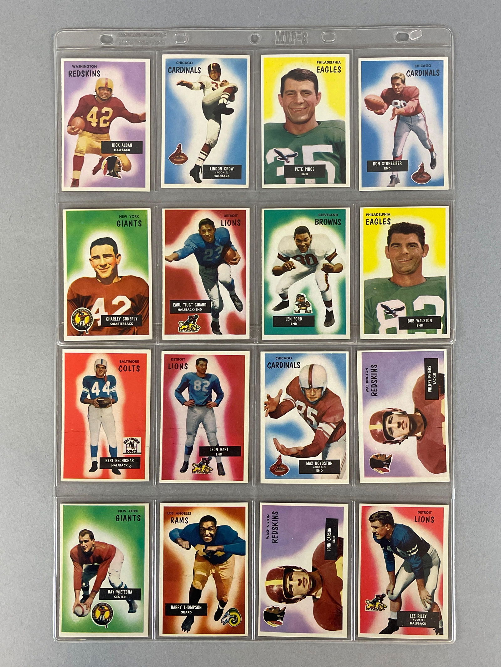 16 - 1955 Bowman Football High-Grade Cards with HOFs, Stars, and Rookies (1 of 2)