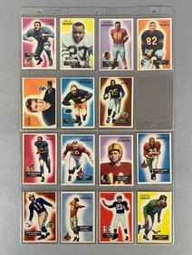 15 - 1955 Bowman Football High-Grade Cards with HOFs, Stars, and Rookies