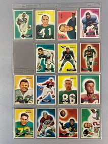 15 1955 Bowman Football High-Grade Cards with HOFs, Stars, and Rookies
