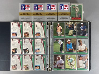 1982 Donruss Golf Near Complete Set + 4 - 1990 Proset Golf Sets and 1991 Proset Golf Complete Set