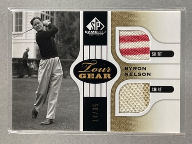2012 Sp Game Used Tour Gear Dual Patch Byron Nelson 14/35