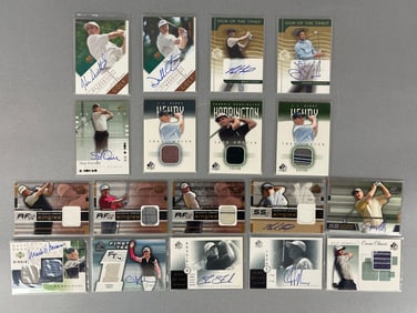 17 - 2001 - 03 Upper Deck SP Authentic Golf Autos and Shirt Relics