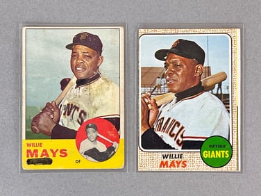 1963 and 68 Topps Willie May Cards