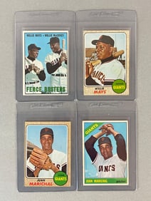 1966 - 68 Topps Willie Mays and Juan Marichal