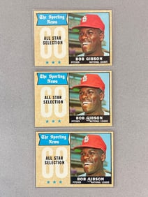 3 - 1968 Topps Bob Gibson All-Star #378