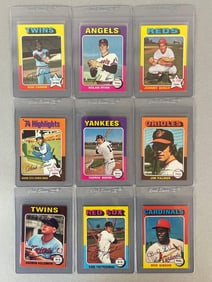 9 - 1975 Topps Baseball HOFs Cards