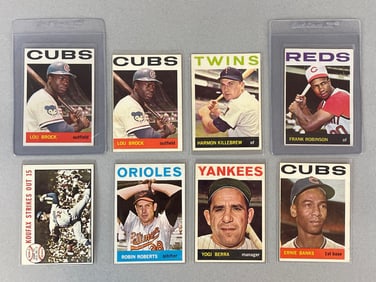 8 - 1964 Topps Baseball HOFs Cards