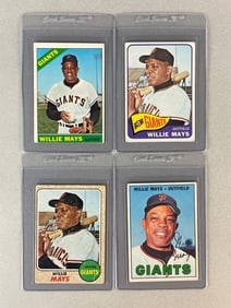 4 - 1965 - 68 Topps Willie Mays Cards
