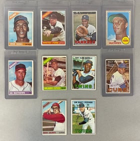 10 - 1966 - 68 Topps Baseball HOFs and Stars with Banks