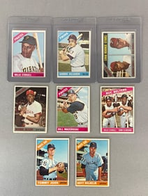 8 - 1966 Topps Baseball HOFs and Star Cards