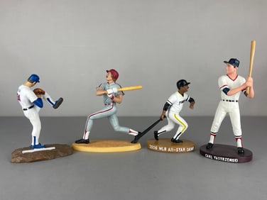 4 - Hartland Nolan Ryan, Carl Yastrzemski, Mike Schmidt, and Willie Stargell Figurine Statues