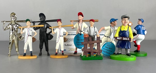 Group of 9 Hartland Bat Boy and Other Statues