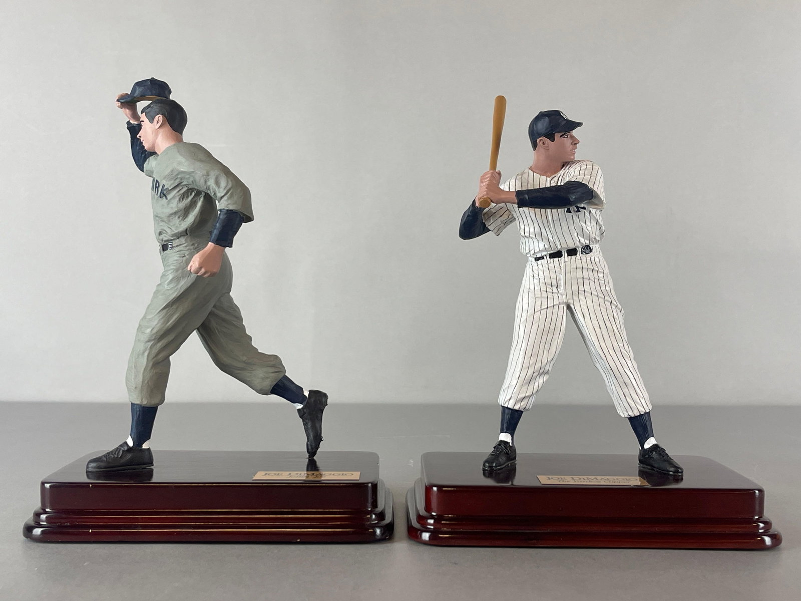 2 - 2004 Hartland Joe DiMaggio Figurine Statues: Joltin Joe and The Yankee Clipper Figurine Statues, Measures 7 x 5 x 9 Inches