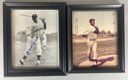 Ernie Banks and Billy Herman Signed 8x10 Photos