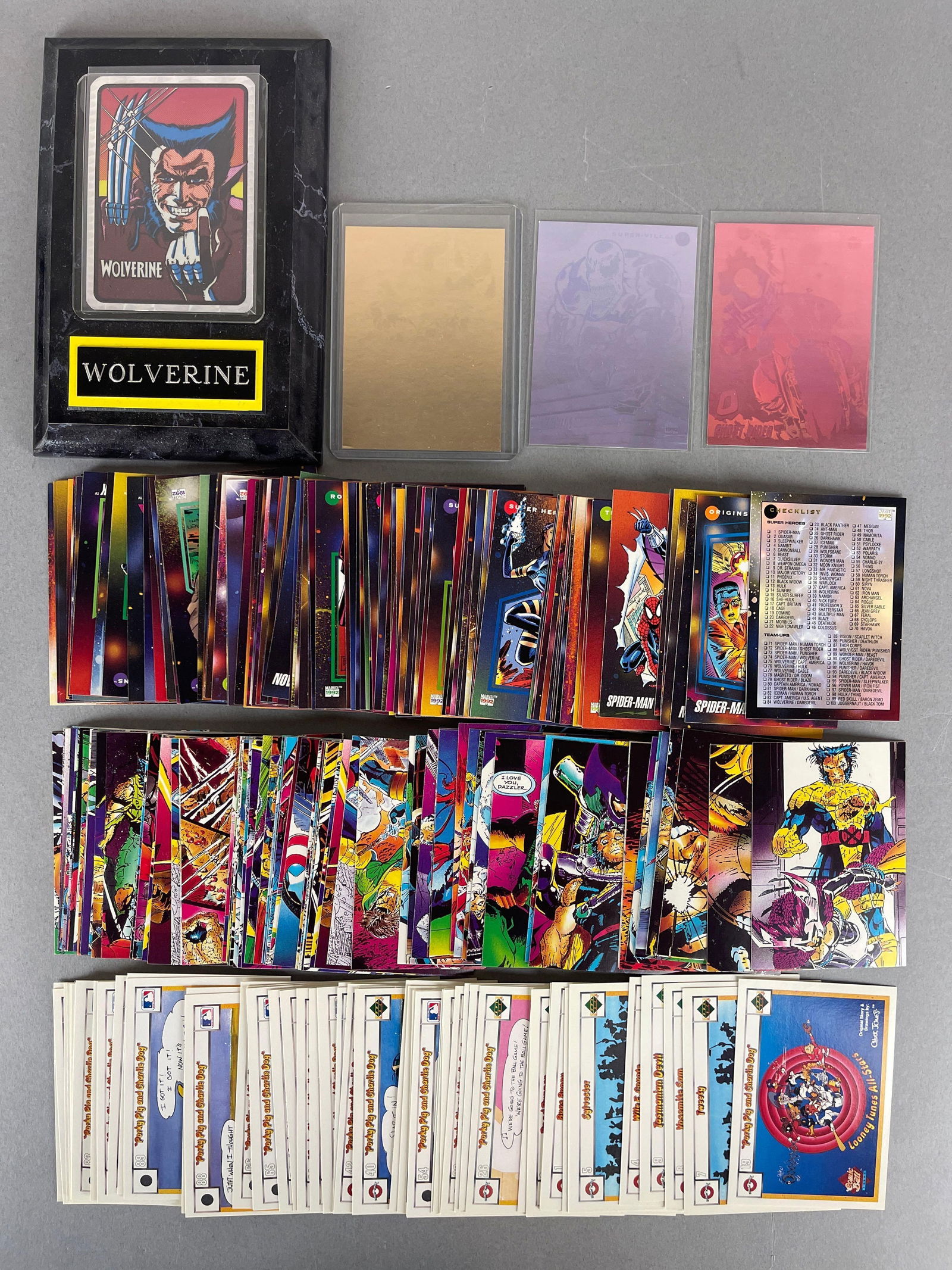 180+ 1990s Marvel Super Heros, X-Men, Looney Tunes, and Rare Wolverine Vendor Sticker (1 of 3)