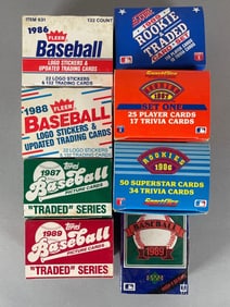 8 - 1986 - 89 Topps, Score, Fleer, Sportflics, Traded, and Rookie Set
