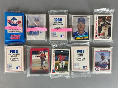 10 - 1986 - 89 Minor League Sets with Fred McGriff, Bernie Williams, Mark Grace, and More