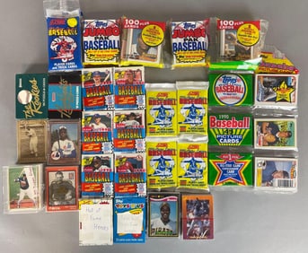 15 - 1989 - 90 Unopened Baseball Packs + 1986 Donruss Rookies and Small Sets