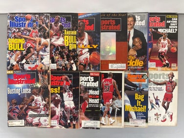 12 - 1980s - 90 Sports Illustrated Michael Jordan Magazines