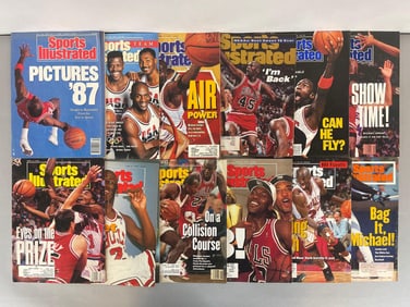 12 - 1980s - 90s Sports Illustrated Michael Jordan Magizines