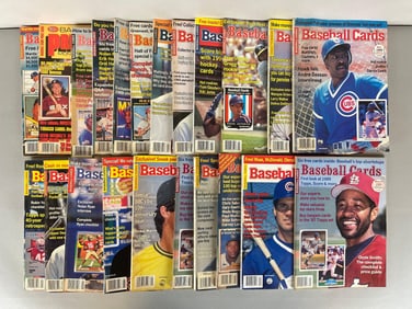 22 - 1989 - 90 Baseball Cards Magazines with Uncut Cards