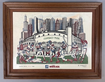 1986 Chicago White Sox Comisky Park Etched Alabaster by Andreyev 176/5000