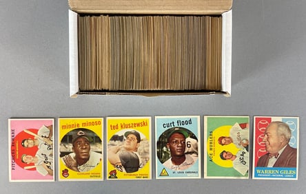 370+ 1959 Topps Baseball Cards with HOFs, Stars, and Rookies